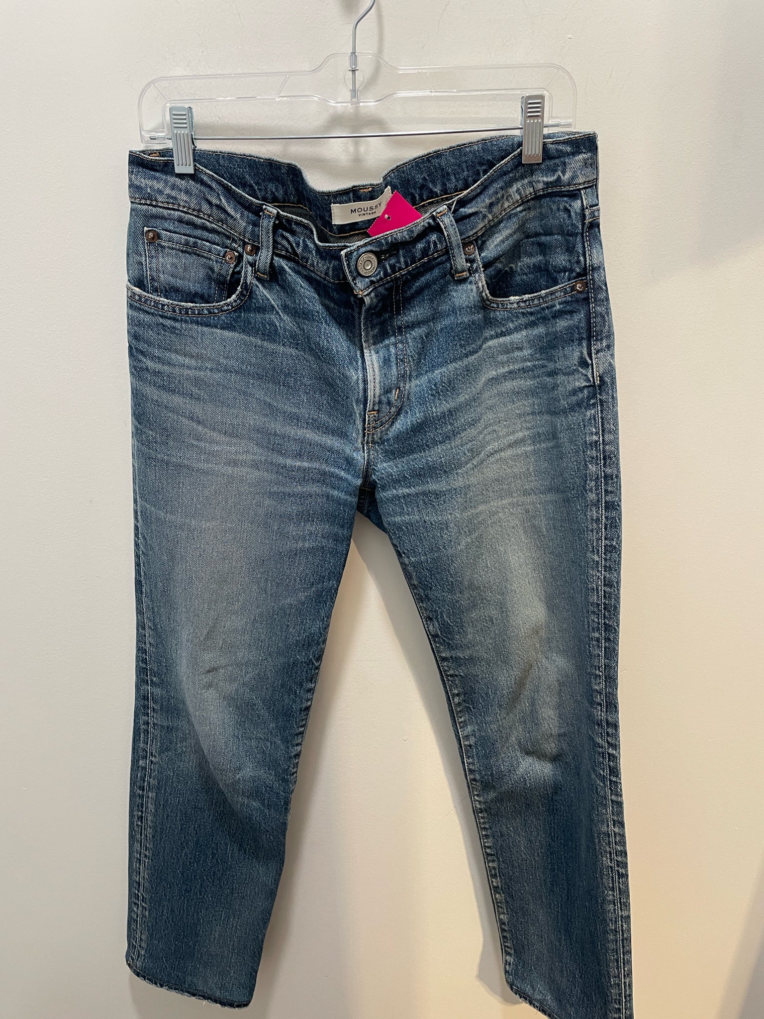 Moussy Blue Cotton medium wash Jeans, Size 27