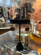 Load image into Gallery viewer, Bottega Veneta Brown Sterling Silver Earrings, Designer Stamp, Gently Worn
