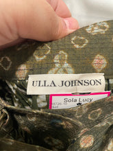 Load image into Gallery viewer, Ulla Johnson Green Cotton Tie Dye Belted Long Skirt, Size 4
