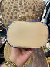 Load image into Gallery viewer, Tory Burch Tan &amp; multi Leather Stripe Small crossbody Purse
