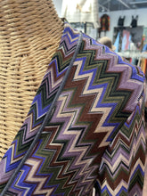 Load image into Gallery viewer, Missoni purple &amp; multi Cashmere Blend Chevron button layering top Top/Cardigan, Size S size missing
