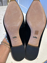 Load image into Gallery viewer, Coach Black Velvet Embellished slides, Size 10

