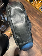 Load image into Gallery viewer, Coach Black Monogram W/kisslock detail Purse, AS IS minor wear inside
