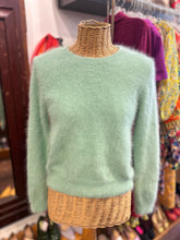 Load image into Gallery viewer, Bellerose mint Angora fuzzy Sweater
