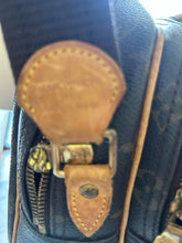 Load image into Gallery viewer, Louis Vuitton Brown Leather Logo Messenger style Purse, Vintage AS IS
