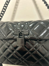 Load image into Gallery viewer, Kurt Geiger Black Leather Quilted Detachable strap Purse

