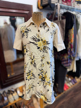 Load image into Gallery viewer, Tory Burch cream/brown Merino Wool Floral POLO Dress
