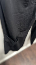 Load image into Gallery viewer, Cop Copine Black Poly wide leg asymmetrical  layering strap accent Pant
