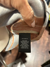 Load image into Gallery viewer, Lafayette 148 orange &amp; grey Linen striped Blazer, Size 6
