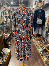 Load image into Gallery viewer, FARM Rio black &amp; multi Viscose Leopard NWT! Dress, Size S
