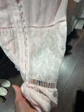 Load image into Gallery viewer, Allison NY Baby Pink Rayon cutout design Long sleeve Dress, Size XS
