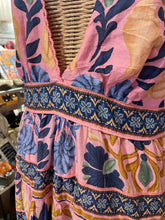 Load image into Gallery viewer, FARM Rio Pink &amp; Blue Cotton Floral Halter NWT Dress, Size M
