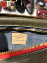 Load image into Gallery viewer, Clare V. Olive Green Leather zipper Size Small Cross body Purse
