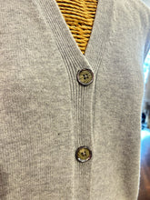 Load image into Gallery viewer, The Kooples Grey Merino Wool button down sweater Vest
