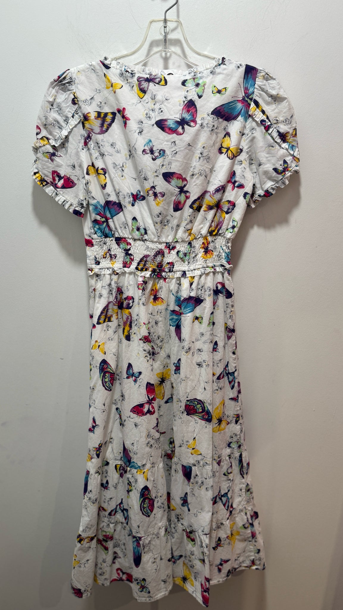 Betsey Johnson White multi Cotton Butterflies midi Dress, Size XS – Sola  Lucy