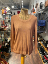 Load image into Gallery viewer, Falconeri Amber Cashmere solid Long sleeve Sweater, Size S
