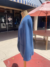 Load image into Gallery viewer, Rebecca Taylor Blue Wool Blend pink interior Blazer, Size 8
