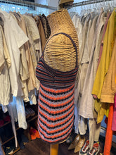 Load image into Gallery viewer, Missoni navy &amp; rainbow Stripe Sleeveless Top
