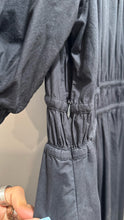 Load image into Gallery viewer, Ulla Johnson Black Cotton Tiered puff sleeve Dress, Size 4
