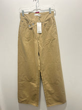 Load image into Gallery viewer, Moussy Tan Cotton assymetrical hem Wide Leg NWT Pant, Size 2=Medium
