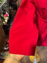 Load image into Gallery viewer, London Fog Red Poly Button Up Trench, Size S
