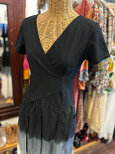 Load image into Gallery viewer, Luna Luz Black &amp; White Cotton Blend Gradient Dress, Size XS
