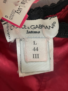 Dolce & Gabbana Red Viscose blend sleep wear 2 piece set , Size L