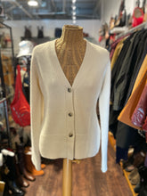 Load image into Gallery viewer, Arch4 Ivory Cashmere cardigan Sweater, Size S
