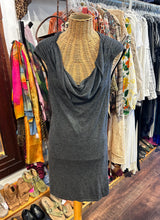 Load image into Gallery viewer, Alexander McQueen Gray Cashmere Blend cowl neck Body Con Dress, Size S

