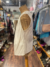 Load image into Gallery viewer, Elsa Esturgie Off white Organic Cotton sleeveless billowy Top, Size 38
