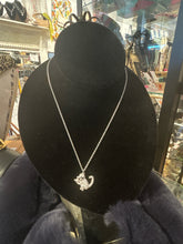 Load image into Gallery viewer, Vivienne Westwood Silver Crystal Monkey pendant Necklace
