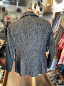Masahiro Miyazaki brown & grey fuzzy accent Blazer, Size 38