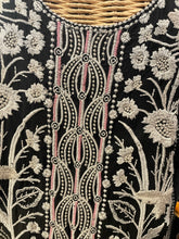 Load image into Gallery viewer, Johnny Was Black &amp; Pink Cotton Floral Short sleeve open neck Top, Size XL
