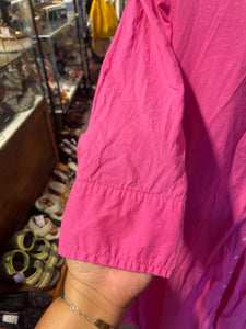 XIRENA Hot Pink Cotton Button Up shirt style Dress, Size XS
