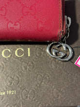 Load image into Gallery viewer, GUCCI Raspberry GG zip around Wallet, Gently Worn, W/box
