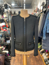 Load image into Gallery viewer, Burberry Slate Cotton Blend trim design zipper Jacket, Size 10
