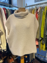 Load image into Gallery viewer, KristenseN du Nord fog Cashmere Ribbed Short sleeve Sweater, Size 2=Medium
