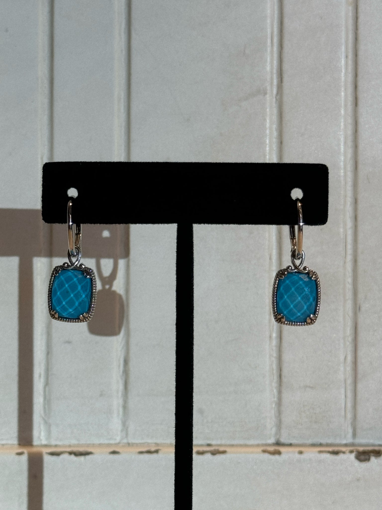 Gabriel & Co. silver & blue 925 Turquoise Earrings