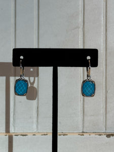 Gabriel & Co. silver & blue 925 Turquoise Earrings