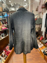 Load image into Gallery viewer, Avant Toi Grey linen &amp; cotton Ombre Button up Blazer, Size M
