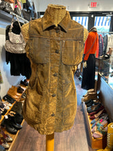Load image into Gallery viewer, Diesel Brown Cotton Blend button down Vest, Gently worn, Size S
