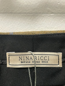 Nina Ricci green & blue Wool Check NWT! trouser Pant