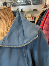 Load image into Gallery viewer, Vertigo Paris denim Cotton Blend Detachable hood Zipper Coat, Size XL
