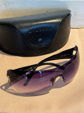 Load image into Gallery viewer, BVLGARI Gently Worn black &amp; purple Sunglasses
