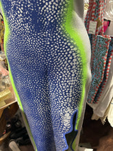 Load image into Gallery viewer, PH5 green &amp; blue Viscose blend spotted leg slit bodycon Dress, NWT!, Size M
