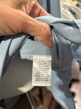 Load image into Gallery viewer, Nili Lotan Powder Blue Cotton Blend Button up oversized Top, Size XS
