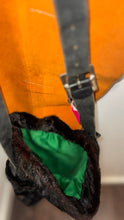 Load image into Gallery viewer, Patrizia Pepe Vintage brown and black Leather fur?  Large crossbody Purse
