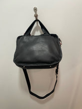 Load image into Gallery viewer, aimee kestenberg Black &amp; silver Leather +Shearling crossbody Purse
