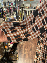 Load image into Gallery viewer, Ace &amp; Jig brown &amp; black Cotton Gingham midi Dress, Size XL
