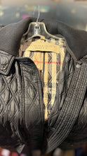 Load image into Gallery viewer, Burberry Brit Black Nylon Quilted Puffer hooded Jacket
